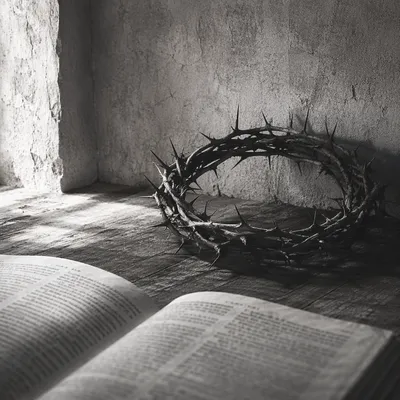Crown of Thorns on Weathered Wood