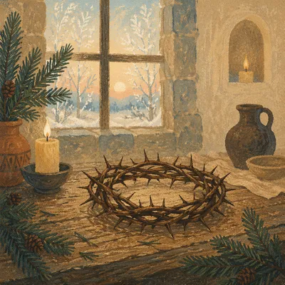 Crown of Thorns with Evergreen Dawn