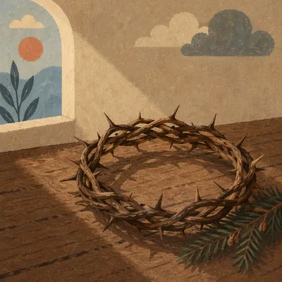 Crown of Thorns with Evergreen Hope