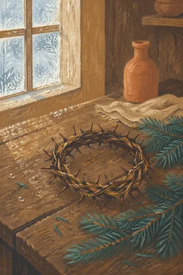 Crown of Thorns with Evergreen Hope