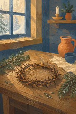 Crown of Thorns with Evergreen Hope