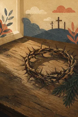 Crown of Thorns with Evergreen Hope