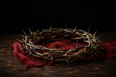 Crown of Thorns on Weathered Wood