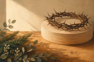 Crown of Thorns with Evergreen Hope