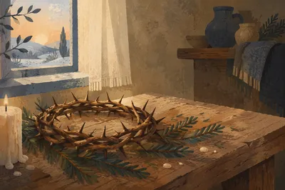 Crown of Thorns with Evergreen Hope