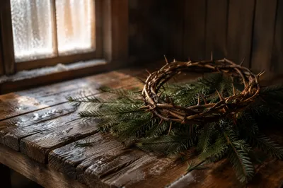 Crown of Thorns with Evergreen Hope
