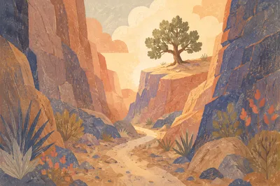 Desert Canyon Path to Evergreen Hope