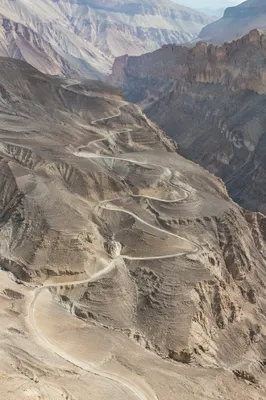 Winding Desert Path Through Remote Canyon