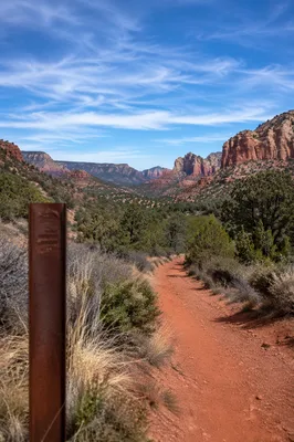 Desert Canyon Trail with Evergreen Junipers