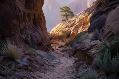 Desert Canyon Path to Evergreen Hope