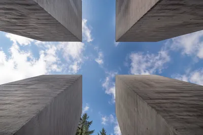 Empty Cross Opening Beneath Blue Sky