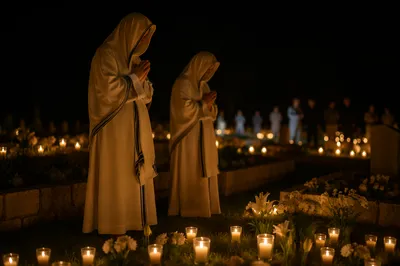 Candlelit Prayer in Memorial Garden