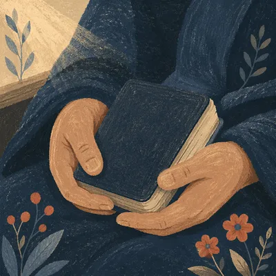 Hands Holding Bible in Quiet Reflection