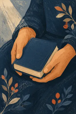 Hands Holding Bible in Quiet Reflection