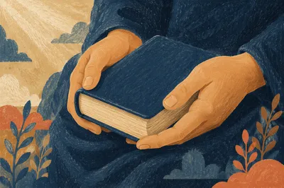 Hands Holding Bible in Quiet Reflection
