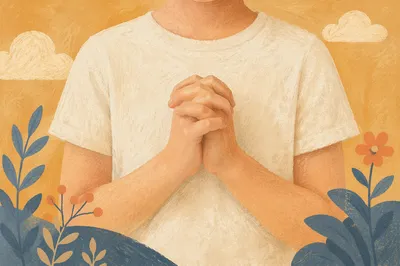 Praying Hands in Soft Daylight