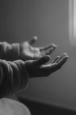 Open Hands in Gentle Prayer Light