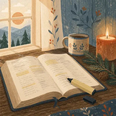 Highlighted Bible Passages with Evergreen Devotion