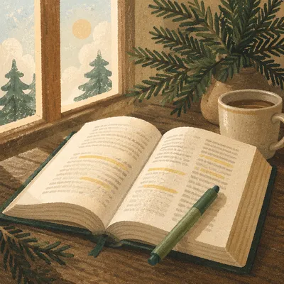 Highlighted Bible Study With Evergreen Devotion