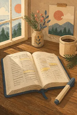 Highlighted Bible Passages with Evergreen Devotion