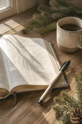 Highlighted Bible Study with Evergreen Devotion