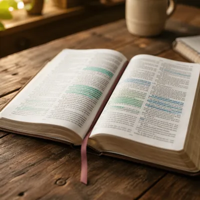 Highlighted Bible Passages in Evergreen Light