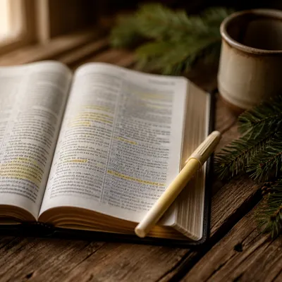 Highlighted Bible Passages for Winter Devotion