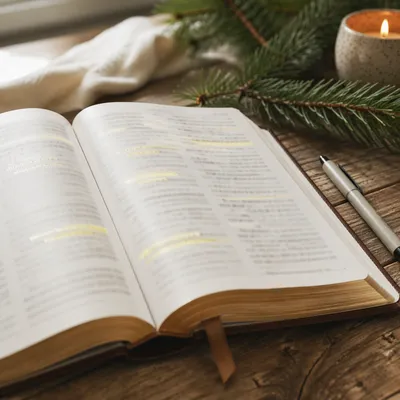 Highlighted Bible Passages with Evergreen Devotion