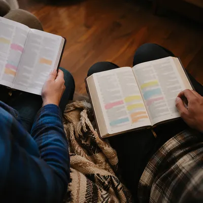 Highlighted Bible Passages During Quiet Study
