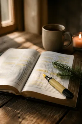 Highlighted Bible Passages with Evergreen Devotion
