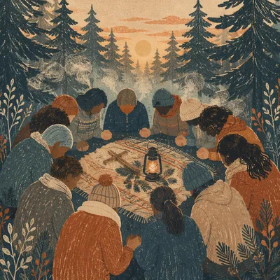 Intercessory Prayer Circle in Evergreen Dawn