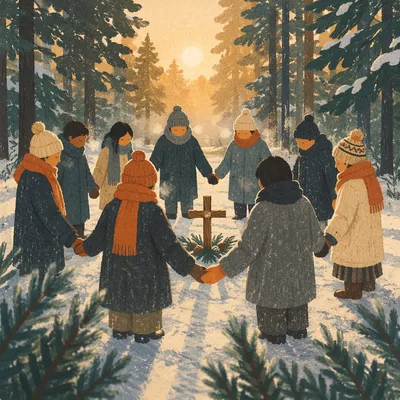 Winter Evergreen Intercessory Prayer Circle