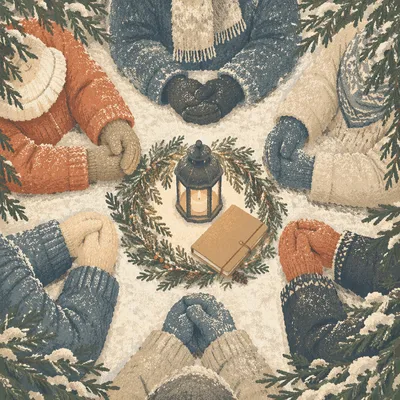 Evergreen Intercessory Prayer Circle in Snow