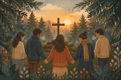 Intercessory Prayer Circle in Evergreen Dawn