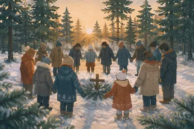 Intercessory Prayer Circle in Evergreen Dawn