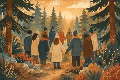 Intercessory Prayer Circle in Evergreen Dawn