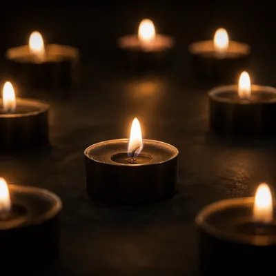 Candlelit Intercessory Prayer Circle in Quiet Reflection