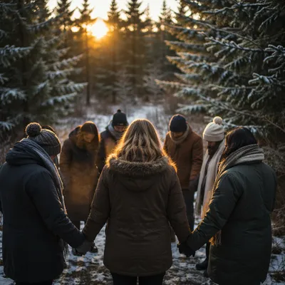 Intercessory Prayer Circle in Evergreen Dawn