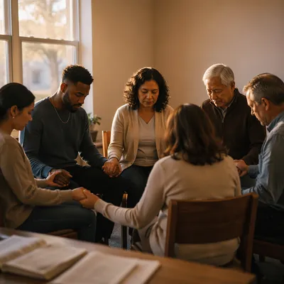 Dawn Intercessory Prayer Circle in Community Room