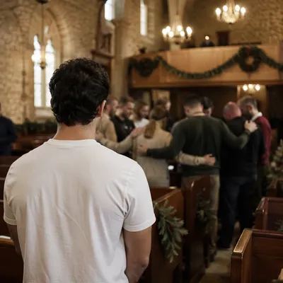 Intercessory Prayer Circle in Historic Sanctuary