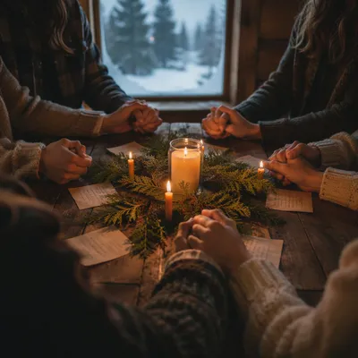 Evergreen Intercessory Prayer Circle by Candlelight