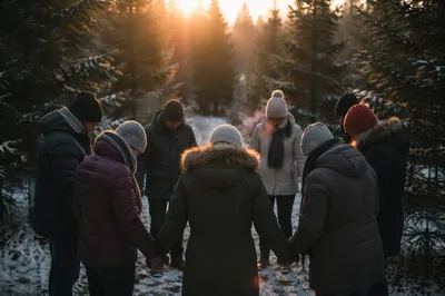 Intercessory Prayer Circle in Evergreen Dawn