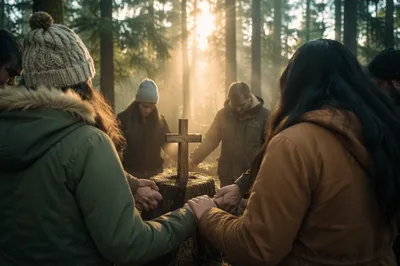 Intercessory Prayer Circle in Evergreen Dawn