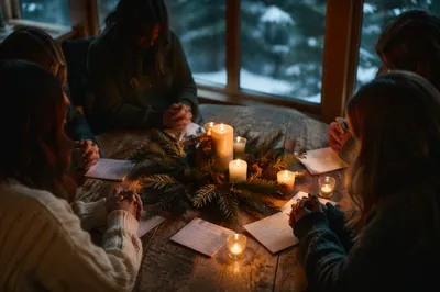 Evergreen Intercessory Prayer Circle by Candlelight