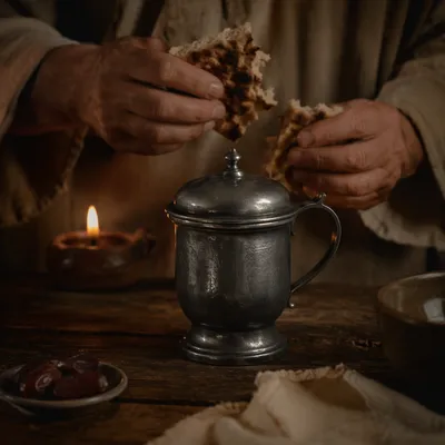 Jesus Breaking Bread at Last Supper
