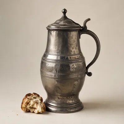 Antique Flagon and Broken Bread Communion