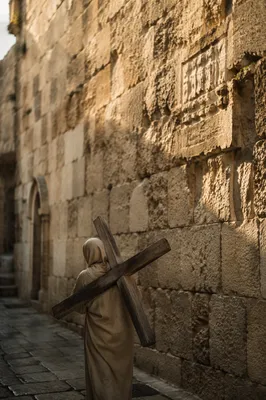 Jesus Carrying the Cross on Via Dolorosa