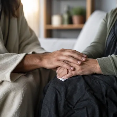 Compassionate Comfort in a Quiet Counseling Moment