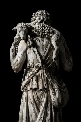 Good Shepherd Statue Carrying Lamb