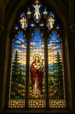 Good Shepherd Stained Glass Chapel Window